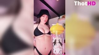 Heyimbee ONLY FANS Huge Tits Bikini Bounce