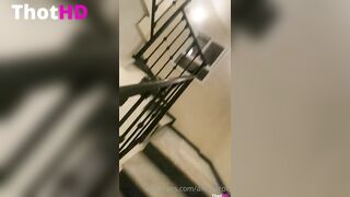 Aliroseroe Stairway BIG BLACK COCK Sex ONLY FANS