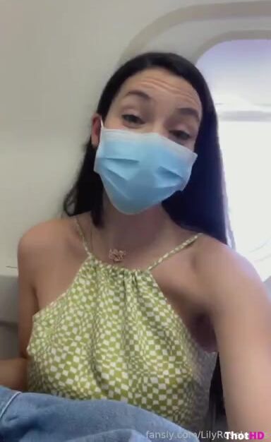 thecornydoc aka Lily-Rose James Fingering On Airplane Toilet ONLY FANS