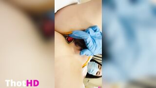 thecornydoc aka Lily-Rose James Titty & Cunt At Work ONLY FANS