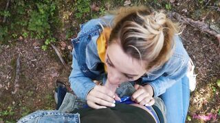 LuxuryGirl Teenagers have Public Sex on a Picnic. POV Bj & Amateur Doggystyle