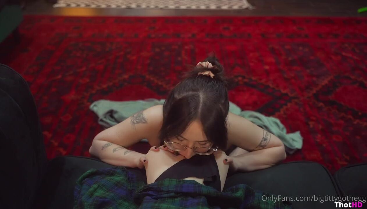 Bigtittygothegg Pussy Licking Doll only fans Video
