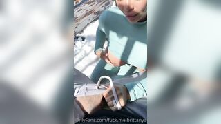 Brittanya Razavi POV Outdoor Bj Video