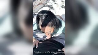 Brittanya Razavi POV Outdoor Bj Video