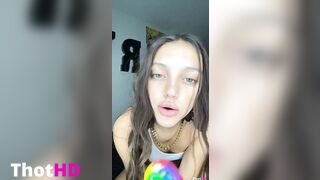 Senya Hardin Blowing Candy Dildo ONLYFANS